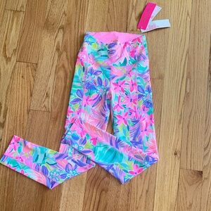 NWT Lilly Pulitzer XXS weekender high rise midi legging print: it was all a drea